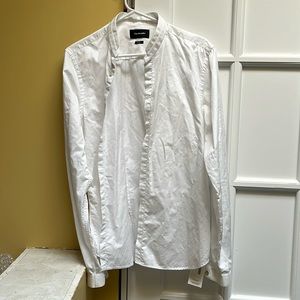 The Kooples white dress shirt with Naru collar.